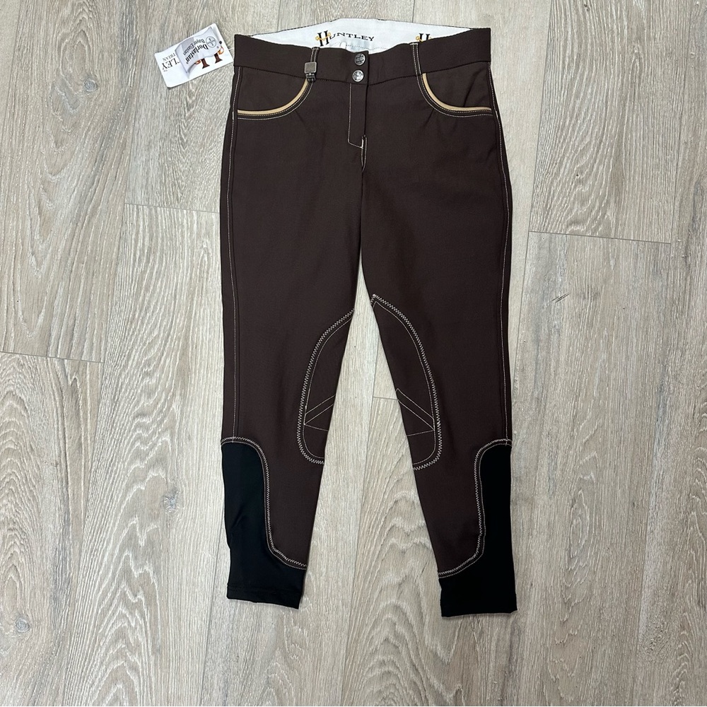 Huntley Equestrian brown riding pants NWT